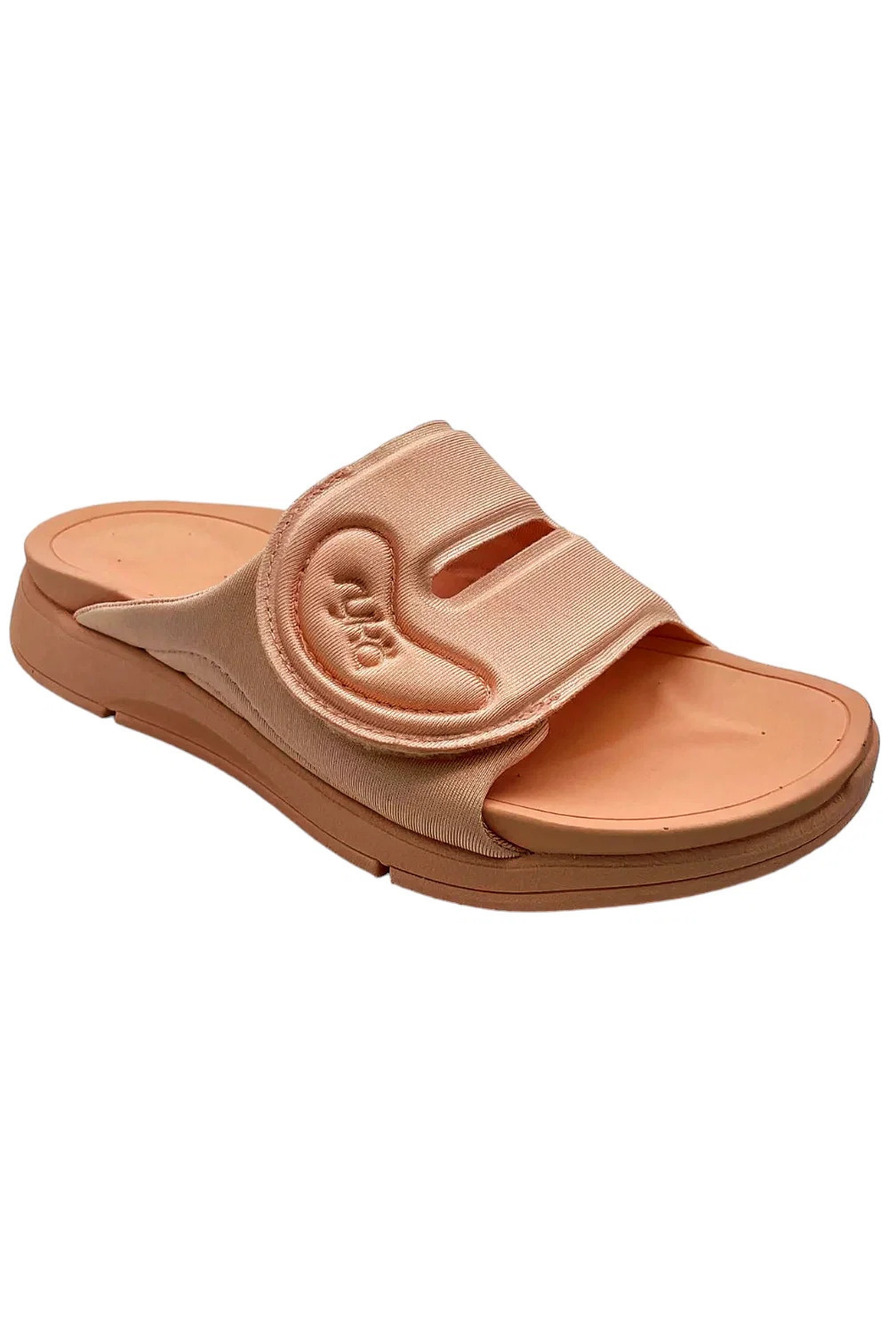 Ryka Womens Adjustable Recovery Slide Sandals Tao Peachy Pink - Medium